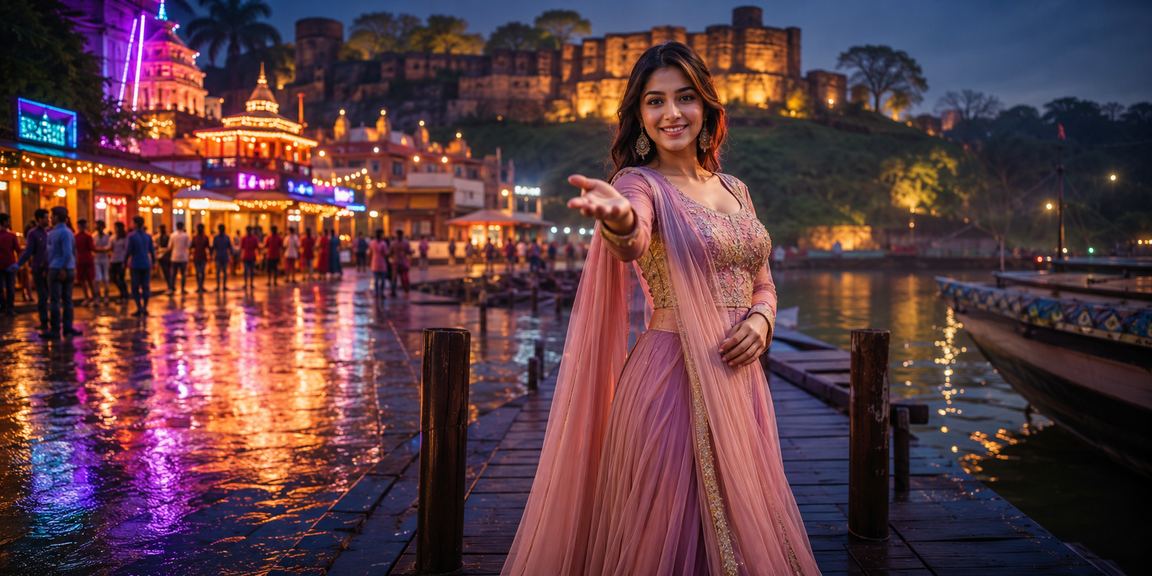 কুমিল্লার বিটিং শপের নীয়ন আলো